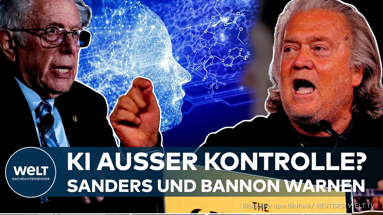 KÜNSTLICHE INTELLIGENZ: Sanders und Bannon fordern schärfere Regeln – Droht der Kontrollverlust?