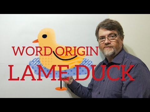 英語の家庭教師ニックPの単語の起源 (63) ラメダック (English Tutor Nick P Word Origins (63) Lame Duck)