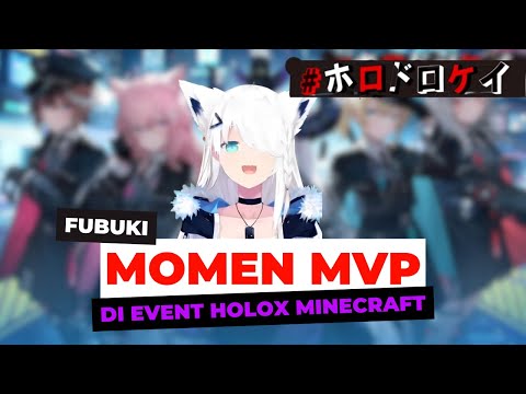 Momen MVP Fubuki di Event Minecraft Holox | Shirakami Fubuki [Hololive Sub Id] #Holodorokei