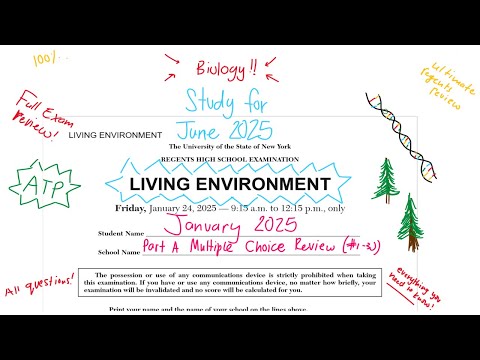 [NEW] January 2025 Living Environment Regents Review (Part A #1-30) [biology regents]