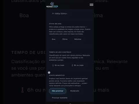 Como usar o recomendador de projetores