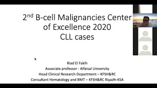 CLL Case Discussion- Frontline Treatment, Dr. Riad Elfakih