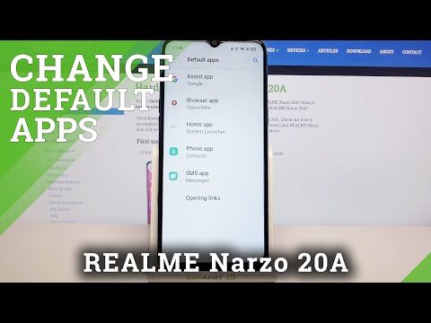 How to Change Default Apps in REALME Narzo 20A – Manage Apps