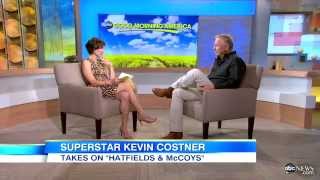 Kevin Costner Discusses 'Hatfields & McCoys' On Good Morning America