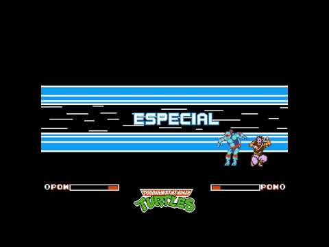 TMNT Tournament Fighters NES - Raphael vs Casey Jones