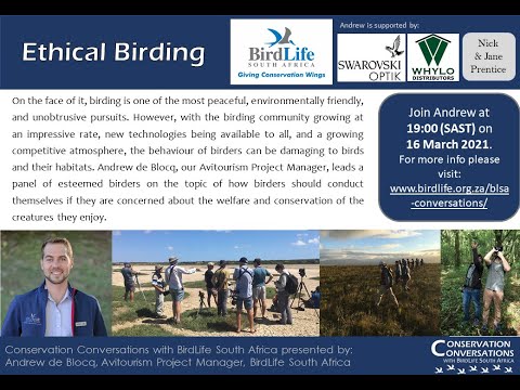 Conservation Conversations: Birding Ethics Panel Discussion (16Mar21)