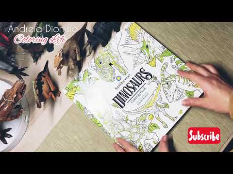 SMITHSONIAN DINOSAURS COLORING BOOK (Flip through)