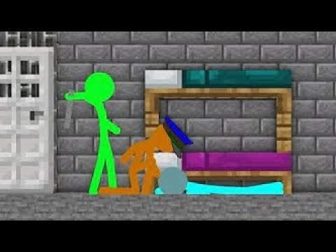 Stickman JailBreak - Animation vs Minecraft Shorts (REUPLOAD)