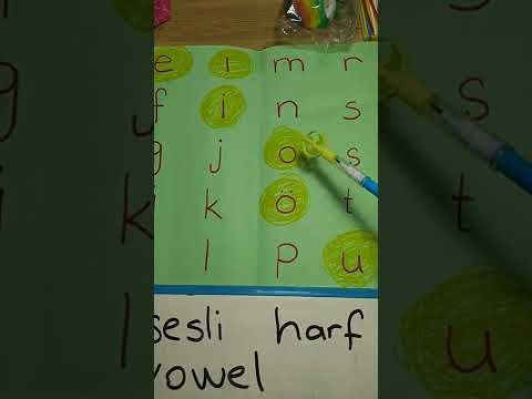 8 vowels in Turkish / Learning TURKISH #learningturkish #türkçeöğreniyorum #turkish #türkiye