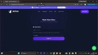 Cara mendaftar atau membuat akun