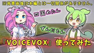 【VOICEVOX】初めてずんだもんと四国めたんを喋らせてみた！【ずんだもん & 四国めたん】