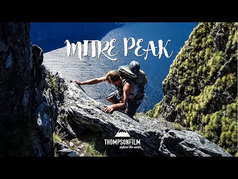 Climbing Mitre Peak, Milford Sound.