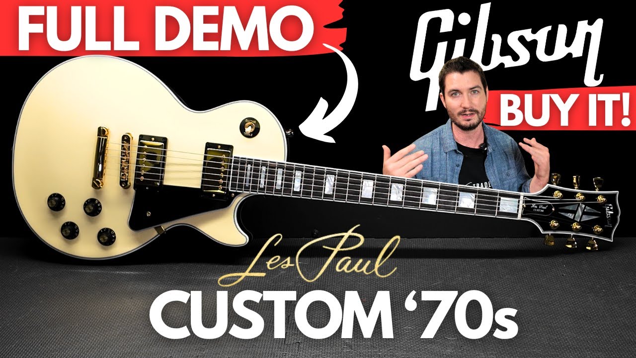 NEW Gibson USA Les Paul Custom '70s FULL DEMO (BUY THIS!) - YouTube