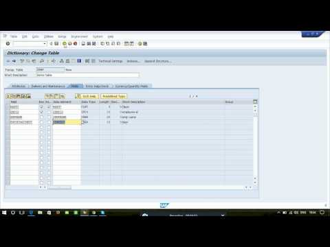 creating table in data dictionary