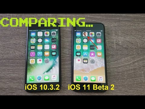 Comparing iOS 10.3.2 to iOS 11 Beta 2 (on iPhone 7s)