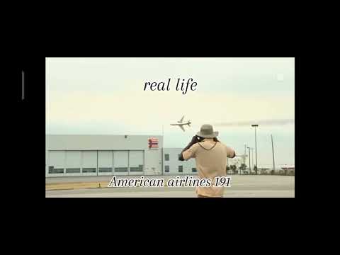 full part crash plane animation vs real life