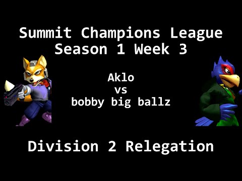 SCL1.3 - Aklo (Fox) vs bobby big ballz (Falco) - Division 2 Relegation