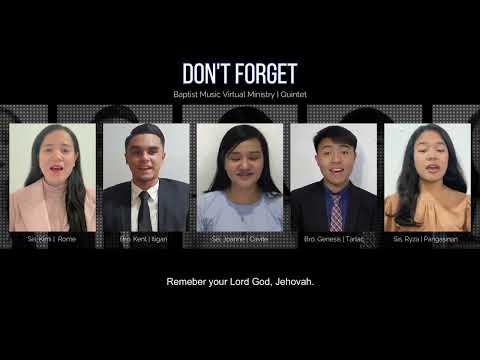 Don't Forget | Baptist Music Virtual Ministry | Ensemble