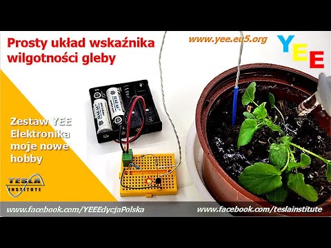 Prosty układ wskaźnika wilgotności gleby