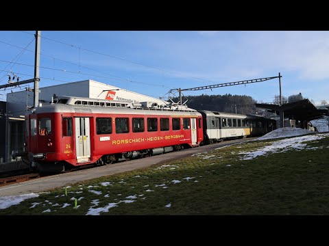 Eurovapor, Impressionen der (Winter-) Appenzellerrundfahrt mit direkten Wagen nach Heiden.17.01.2026