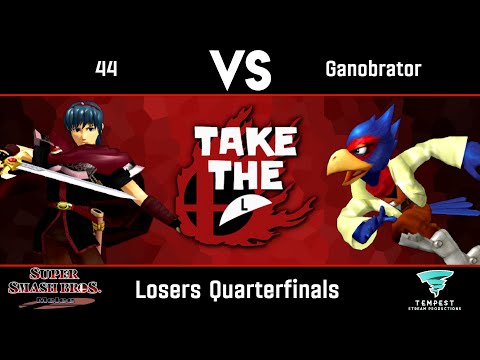 44 (Marth) vs Ganobrator (Falco) - Losers Quarterfinals - Take The L #35