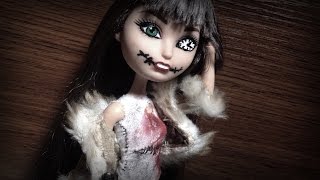 How to make a Creepypasta Clockwork inspired doll! | Saving old dolls #5 (Halloween special)