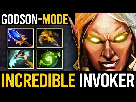 ABSOLUTELY PERFECT GAME!! PRO INVOKER ON GODSON MODE EPIC MEGA CREEP COMEBACK GAME | Dota 2 Invoker