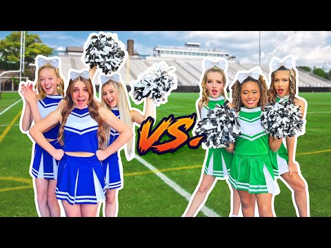 WE BECAME CHEERLEADERS FOR A DAY!!