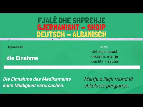 Mëso Gjermanisht // Fjalë dhe Shprehje - Gjermanisht Shqip I Gjuha Gjermane