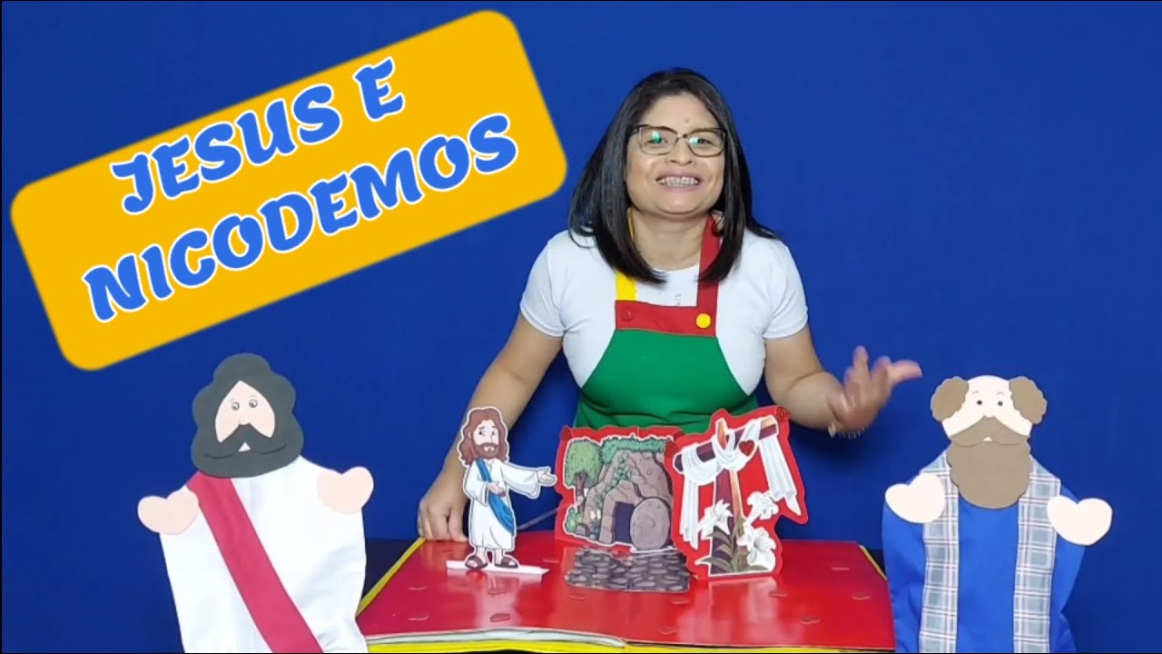 JESUS E NICODEMOS, NASCER DE NOVO |História Bíblica Infantil