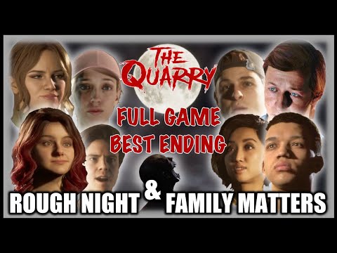 The Quarry Best Good Ending, Full Game Playthrough - Rough Night, Family Matters & Withe Wolf Trophy