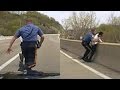 Officer runs to save suicidal man