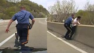 Officer runs to save suicidal man