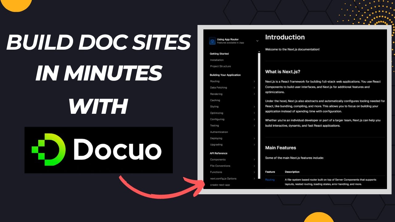 Easily build a doc site for your software using Docuo | No Web Dev knowledge required