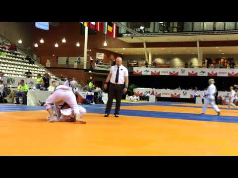 Mistrzostwa Europy Ju-Jitsu Ne-Waza 2015: Półfinałowa walka Patryka Bobrela