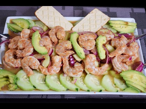 Receta de Aguachiles en salsa Roja,  super facil y rico!!!