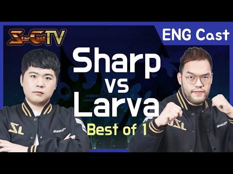 [ENG] Sharp vs Larva on Neo Sylphid (TvZ) - Starcraft Remastered (StarCastTV English)