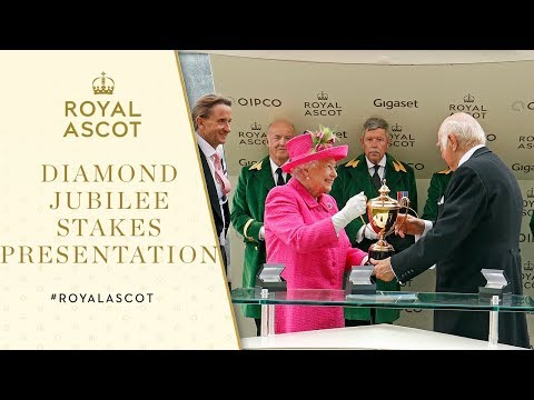 Royal Ascot 2017 | Her Majesty The Queen presents Diamond Jubilee Stakes trophies