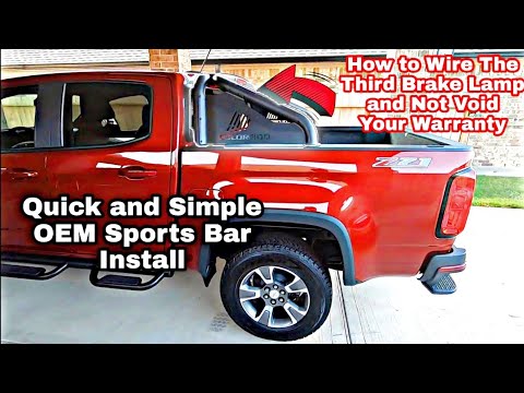 How to Install Chevy Colorado Sports light bar and Wiring Third Brake Lamp  Correctly GM -  84407330