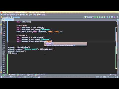 Python Gui Development With Gtk 3 Tutorial 11 User Input