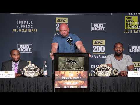 UFC 200 Press Conference: Lesnar Cracks Jokes, Jones/Cormier Take Shots