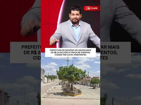 Sossêgo lança licitação de R$ 3,49 milhões para praça de eventos #Paraiba #ObrasPublicas #Shorts