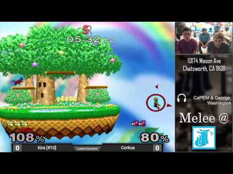 Melee at JJ's #21 - Kira (Fox) vs. Corkus (Falco) - Losers Quarters
