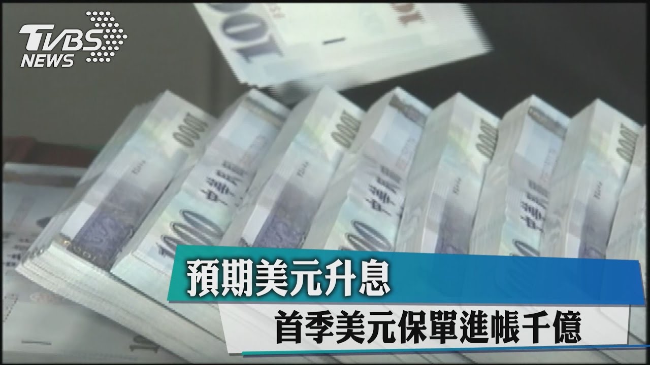 預期美元升息　首季美元保單進帳千億