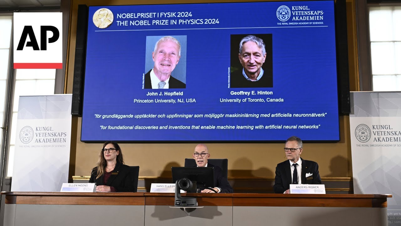 John Hopfield and Geoffrey Hinton awarded the Nobel Prize for Physics