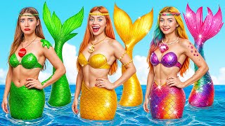 Rich vs Broke vs Giga Rich Mermaid | Funny Situations by Super Hyper DO