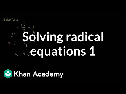 Solving Radical Expressions 1