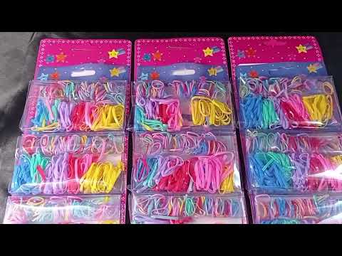CARTELA DE GOMINHA DOIS TAMANHOS ROXO,VERMELHO COM 5 KITS