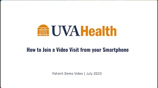 Join a Video Visit by Smartphone with or without MyChart