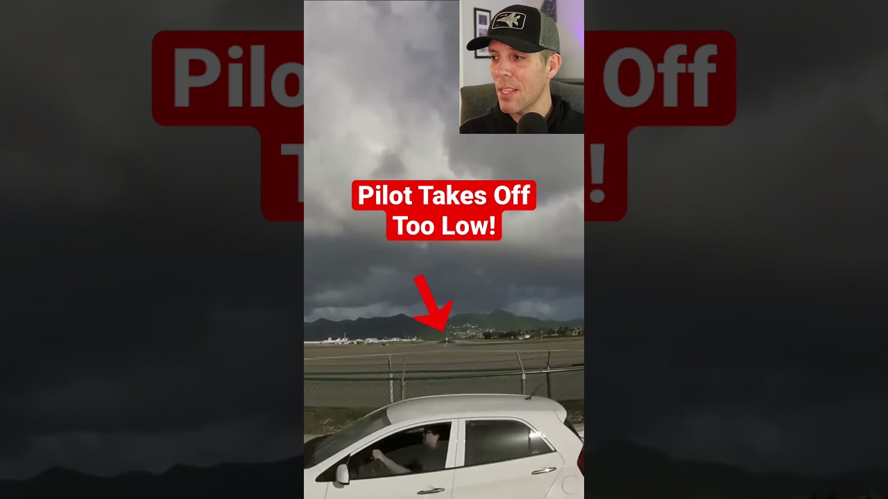 Pilot Takes Off Too Low!